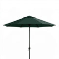 Ciemnozielony ośmiokątny parasol ogrodowy 300 cm z korbką, wysokość 245 cm