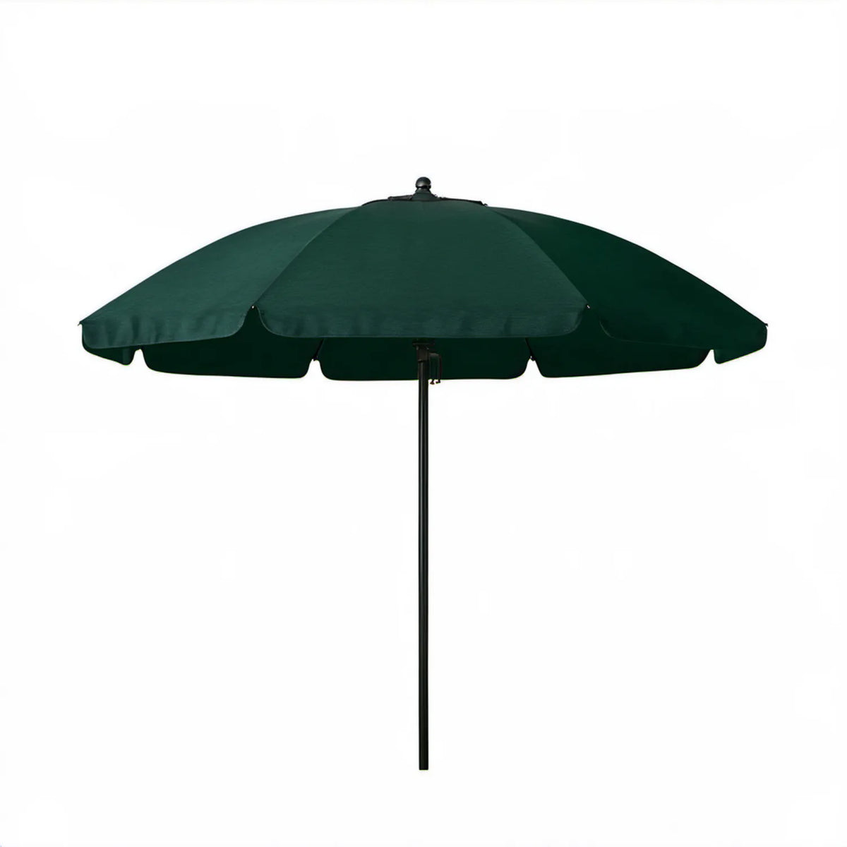 Zielony ośmiokątny parasol ogrodowy 270 cm z korbą i stalowym masztem