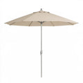 Beżowy ośmiokątny parasol ogrodowy 300 cm z masztem aluminiowym