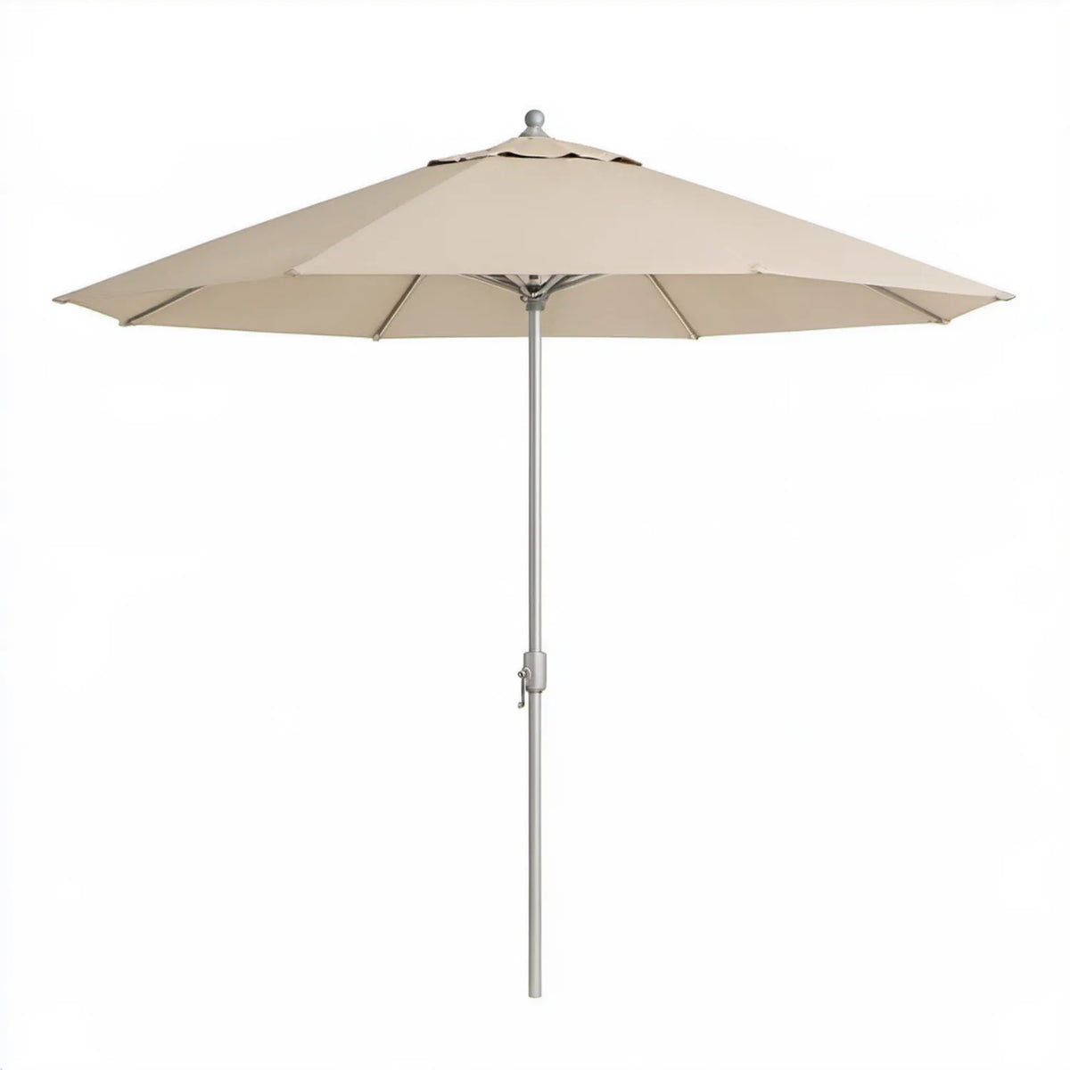 Beżowy ośmiokątny parasol ogrodowy 300 cm z masztem aluminiowym